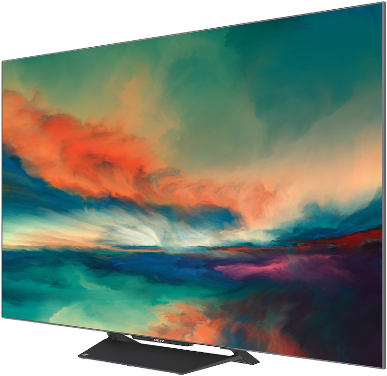 Televizorius Metz 65", UHD, Google TV, Juodas, miniLED 120Hz, DV IQ, 550/1000nits, DA, AV1, 2x15W, Energy F, BT5.1 WiFi5G, 3 HDMI 2.1, 2xUSB, 24 months