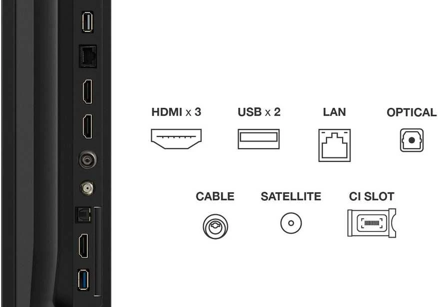 Televizorius TCL LED 4K TV | 75V6C | 75 | Smart TV | Google TV | UHD | Juodas
