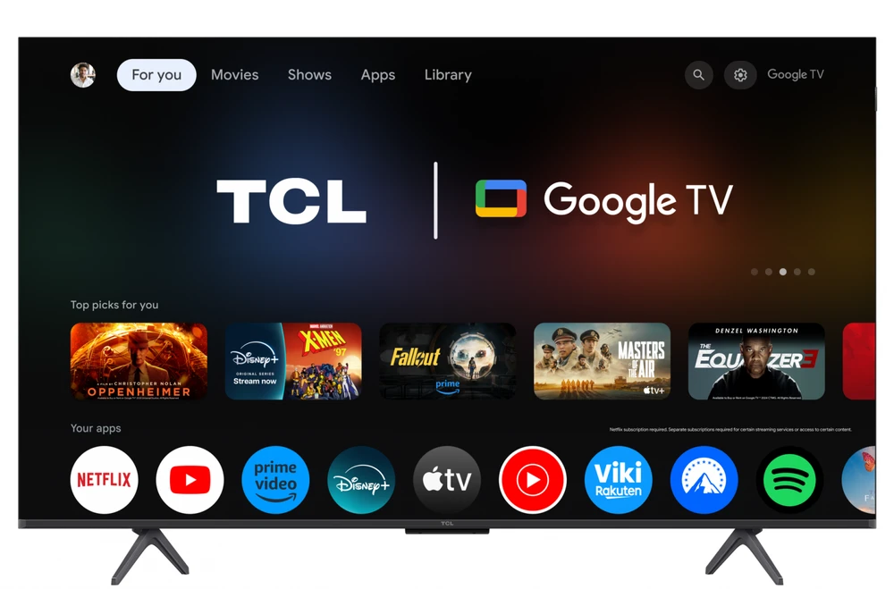 Televizorius TCL 50C61KS 50 colių QD-MiniLED 4K GoogleTV 120Hz Dolby Atmos 2025