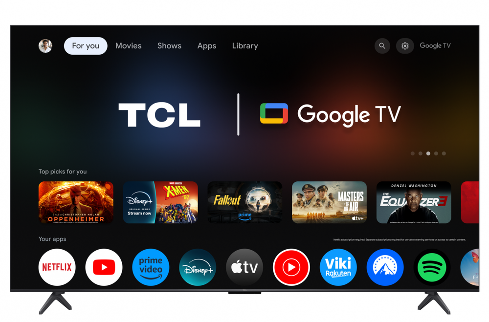 TCL C61KS 55C61KS TV 139.7 cm (55") 4K Ultra HD Smart TV Wi-Fi Juodas