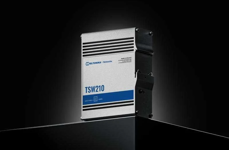 Šakotuvas Teltonika | Jungiklis | TSW210 | Nevaldomas | Tvirtinama prie sienos | Gigabit Ethernet (vario) jungtys kiekis 8 | SFP jungtys kiekis 2 | 24 mėn.