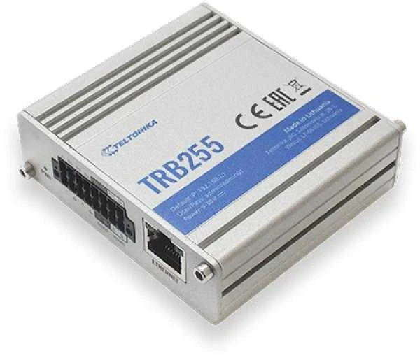 Šakotuvas „Teltonika TRB255 LTE Gateway“: nėra „WiFi“, 3G, Dvi SIM, „Enternet“ prievadas, RS232+RS485, „GPS Teltonika“