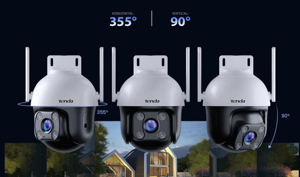 Tenda lauko Wi‑Fi stebėjimo kamera 2K su spalvotu naktiniu matymu CH3 V2.0