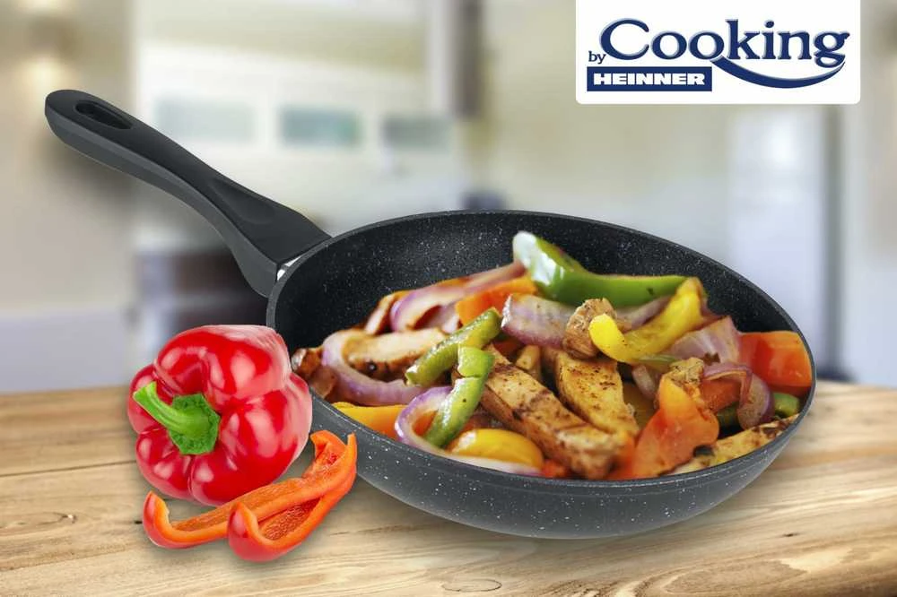 Cooking By Heinner TIGAIE ALUMINIU 22X4.8 CM, Juodas SAND, HEINNER GAMINAMA