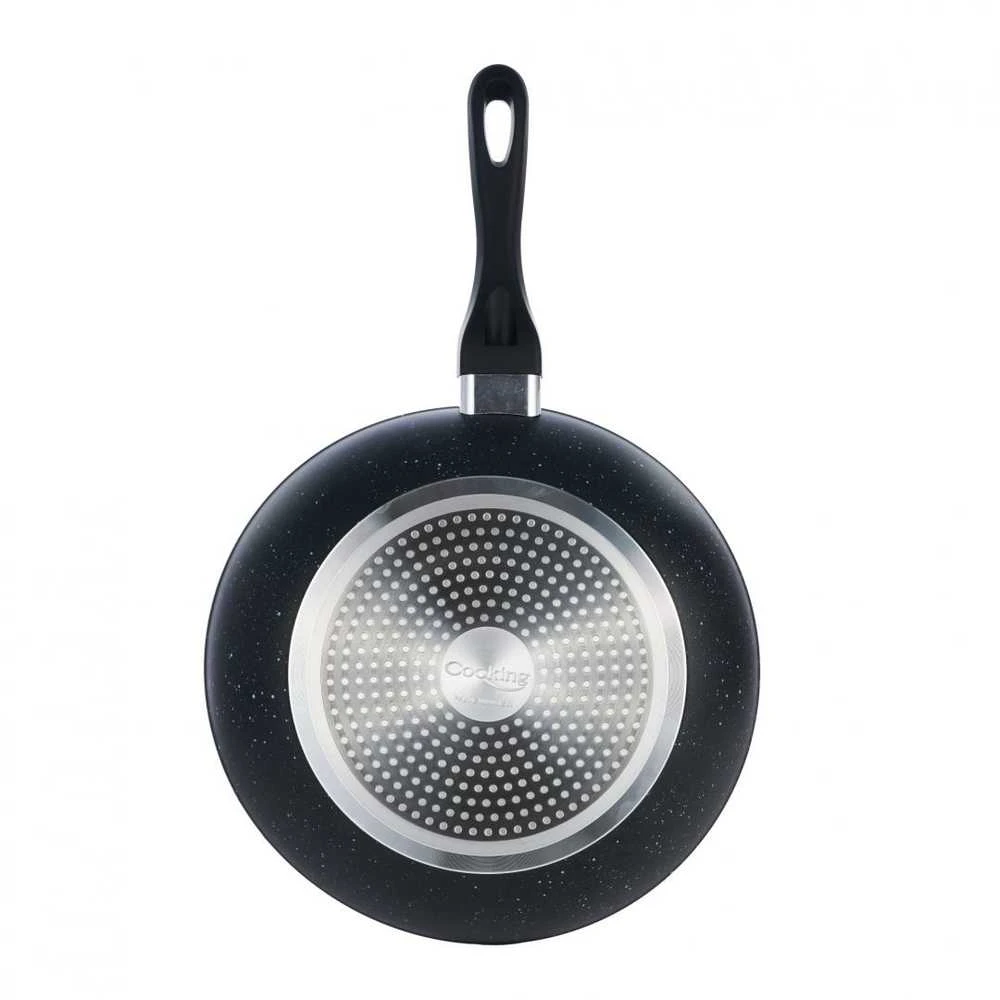 ALIUMINIO WOK KEPtuvė 30x8 cm, juodo smėlio, „Cooking by Heinner“