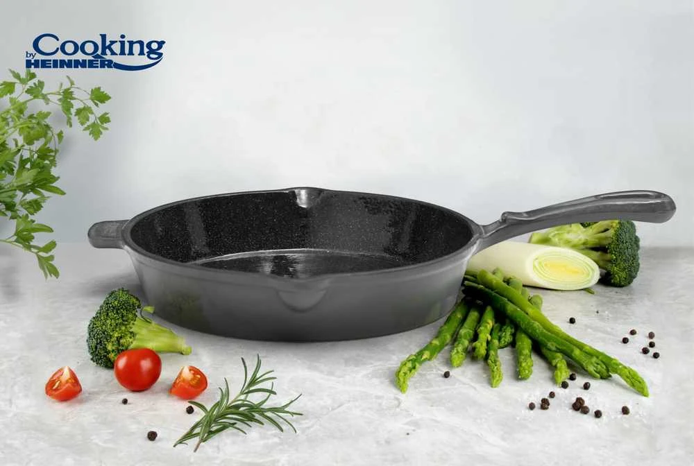 Cooking By Heinner EMALIUOTA KETINIO KEPTUVO 26 x 5 CM, MARMURO PILKO, „COOLING BY HEINNER“