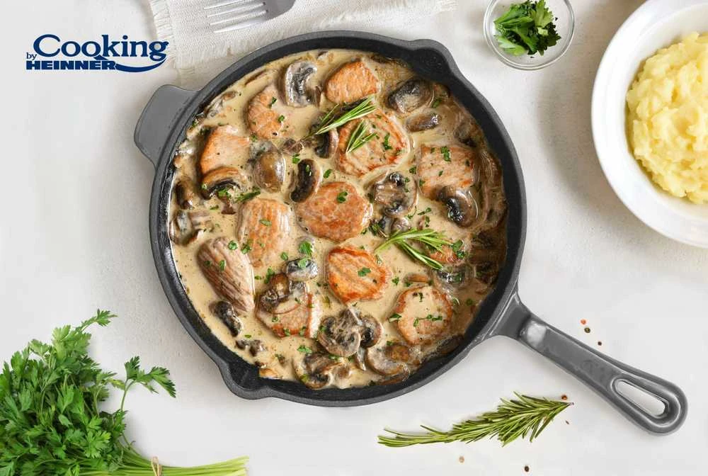 Cooking By Heinner EMALIUOTA KETINIO KEPTUVO 26 x 5 CM, MARMURO PILKO, „COOLING BY HEINNER“