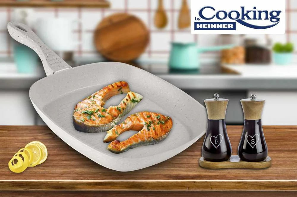 Cooking By Heinner ALUMINIUMINĖ GRILĖLĖ+DANGIS 28x4 CM, MOZAIK, GAMINĖ HEINNER