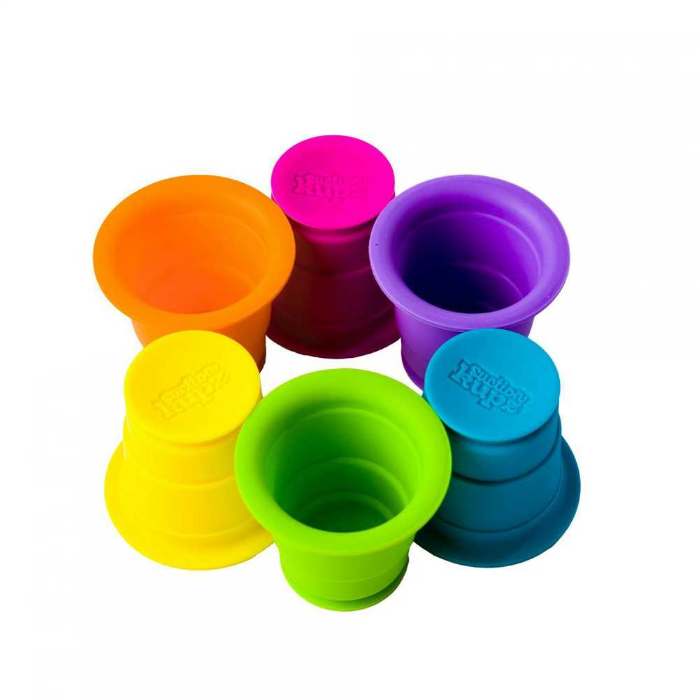 Fat Brain Toys Suction Kupz limpantys puodeliai