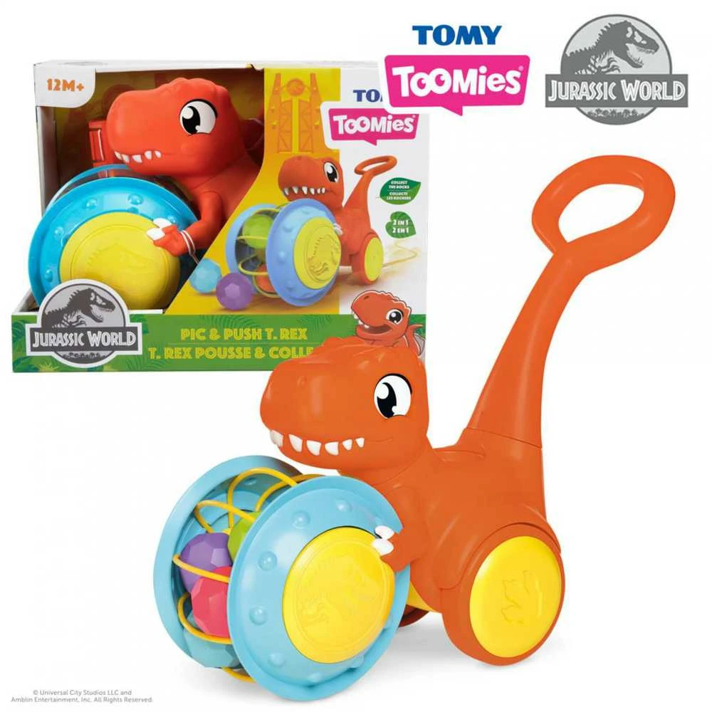 TOMY stumdukas Pic & Push T-Rex, E73254