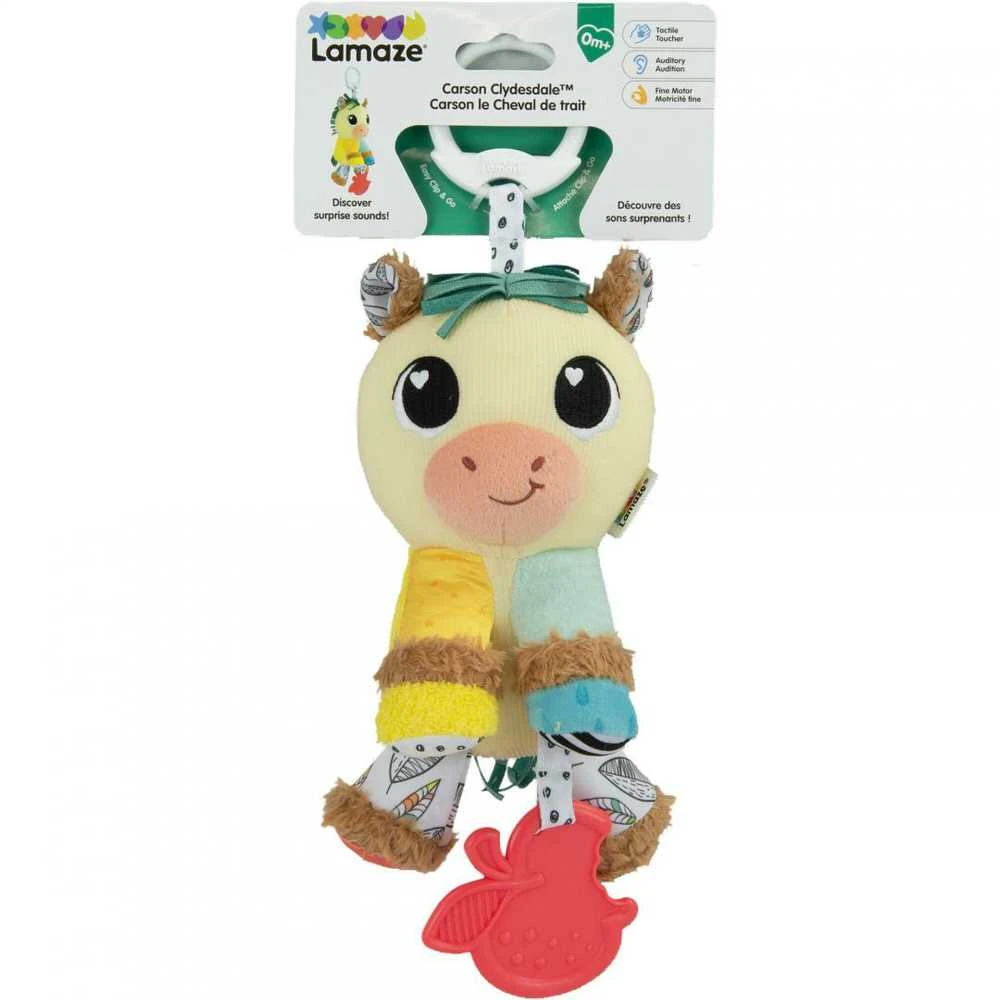 Lamaze Carson arklio žaislas kūdikiams su kramtuku