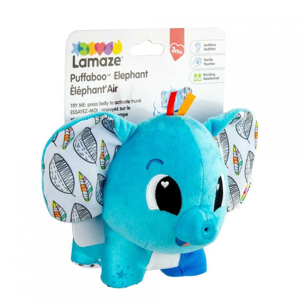 Tomy Lamaze - Puffaboo dramblys - (827467) / Žaislai kūdikiams ir mažyliams / Įvairūs