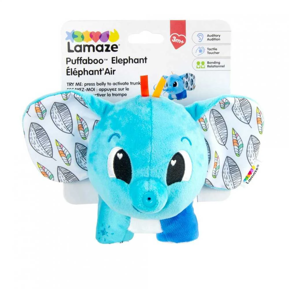 Tomy Lamaze - Puffaboo dramblys - (827467) / Žaislai kūdikiams ir mažyliams / Įvairūs