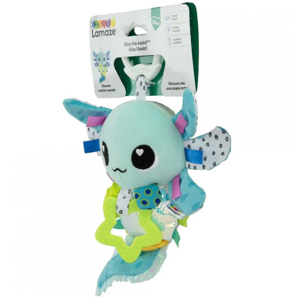 Lamaze Alise the Axolotl pakabinamas žaislas kūdikiams
