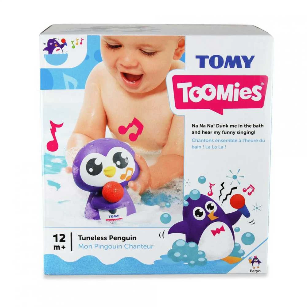 TOMY muzikinis vonios žaislas Tuneless Penguin, E72724C
