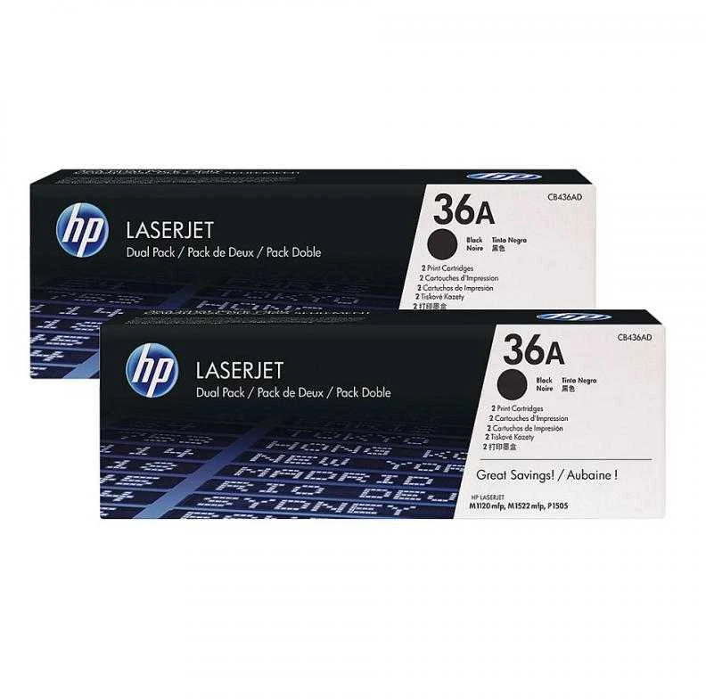 Hewlett Packard (HP) HP Toneris Juodas 36A, skirtas LaserJet 1505/1522, dvigubas paketas (2x2 000 puslapių)