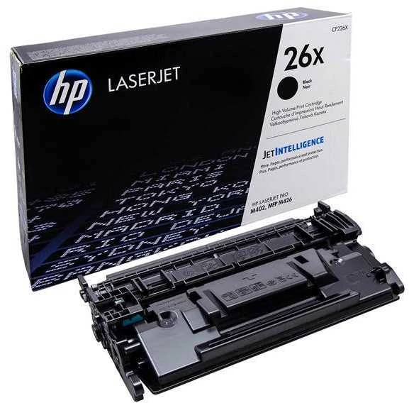 Hewlett Packard (HP) HP 26X High Capacity Juodas lazerinis Toneris Cartridge, 9000 pages, for HP LaserJet Pro M402, Pro M426