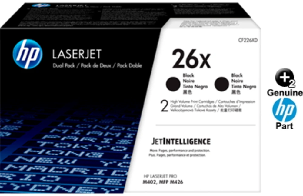 Hewlett Packard (HP) HP No.26X (CF226XD), juoda kasetė