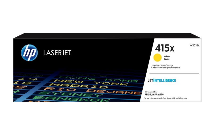 Hewlett Packard (HP) HP (W2032X, 415X), geltona kasetė