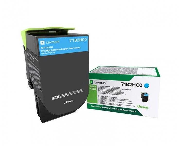 Lexmark grąžinimo programos dažų kasetė CS/CX417,517 | 3.5K grąžinimo programos dažų kasetė (CS/CX417,517) | Tonerio kasetė | Žydra spalva