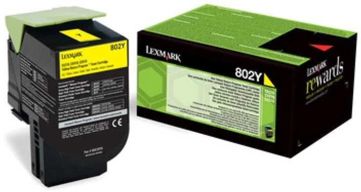 Lexmark 802Y kasetė, geltona