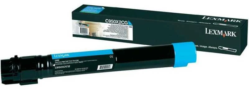 Lexmark C950X2CG | C950 Cyan Extra High Yield Tonerio Cartridge | Kasetė | Žydra spalva