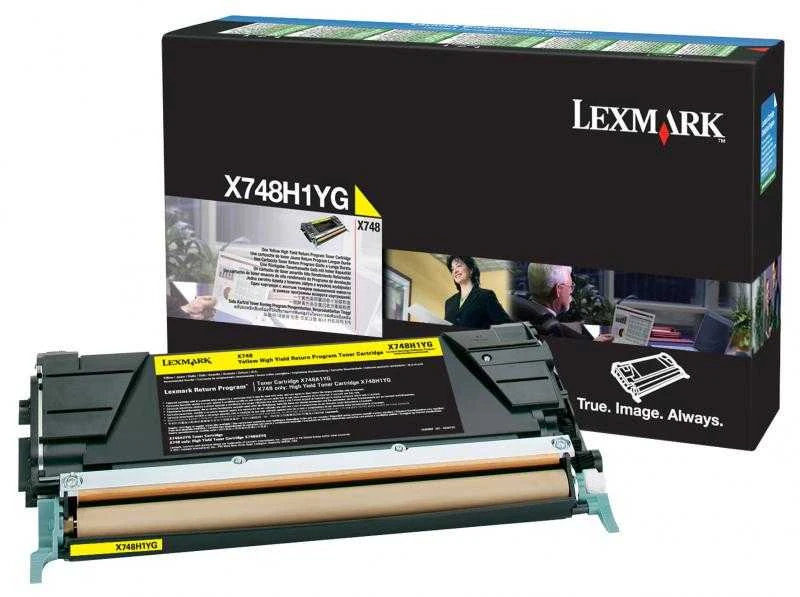 Lexmark X748H3YG kasetė, Geltona, 10000 puslapių