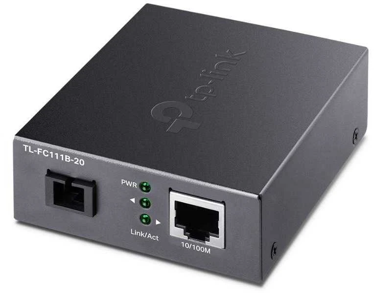 TP-Link TL-FC111B-20 medijos keitiklis su LED indikatoriais