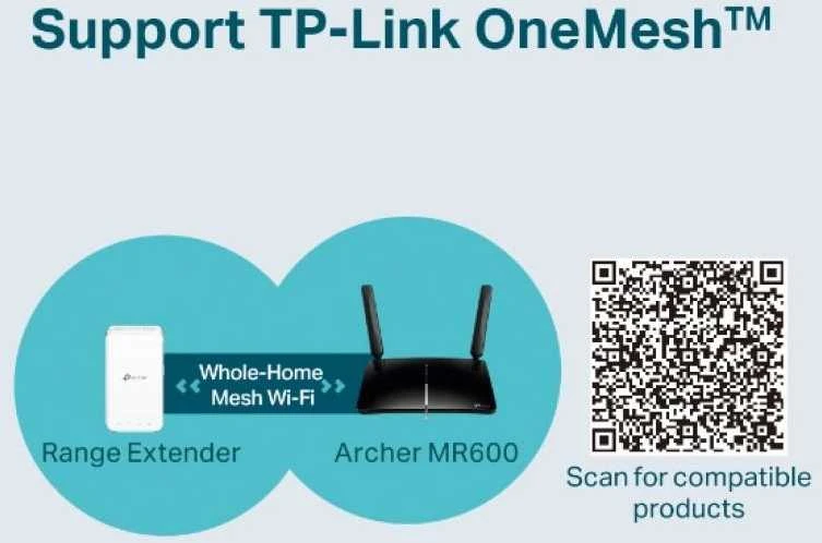 TP-LINK 4G+ LTE Maršrutizatorius Archer MR600 802.11ac