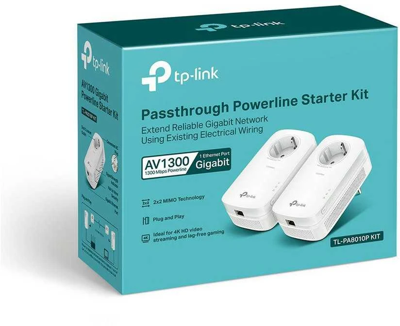 TP-LINK AV1300 gigabito perėjimo maitinimo linijos pradinis rinkinys