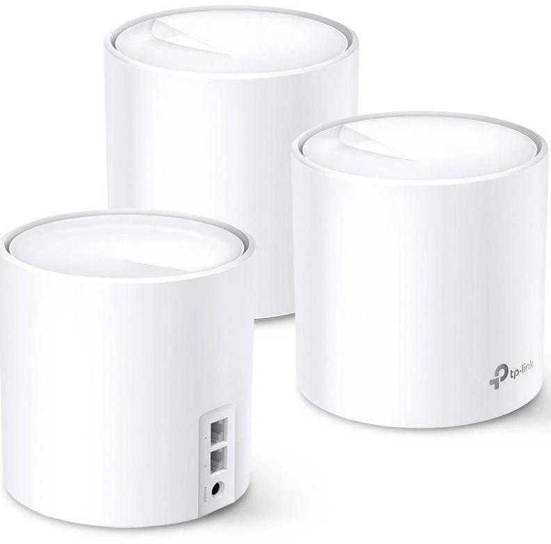 Maršrutizatorius TP-LINK | AX3000 viso namo tinklelio „Wi-Fi 6“ sistema | „Deco X60“ (3 vnt. pakuotė) | 802.11ax | 575+2400 Mbit/s | Ethernet LAN (RJ-45) jungtys 2 | Tinklo palaikymas: Taip | MU-MiMO: Taip | Antenos tipas: Vidinė