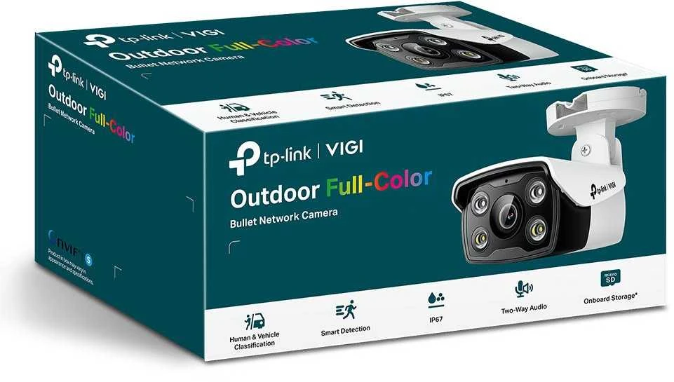 TP-LINK | VIGI 4MP lauko visų spalvų tinklo kamera | VIGI C340 | Kulka | 4 MP | 2,8 mm | IP66 | H.265+/H.265/H.264+/H.264 | MicroSD