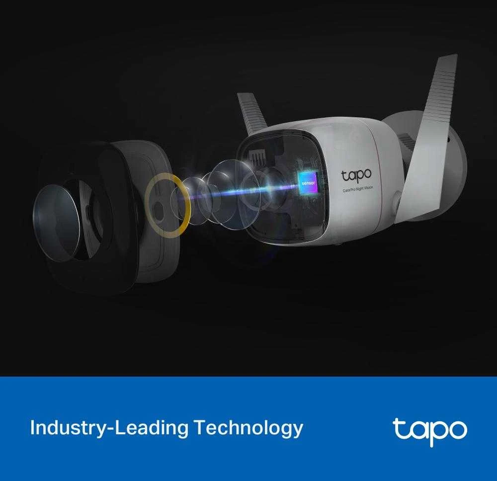 TP-LINK | ColorPro Outdoor Security Wi-Fi kamera | Tapo C325WB | Kulka | 4 MP | F1.0 | IP66 | H.264 | „MicroSD“, iki 512 GB