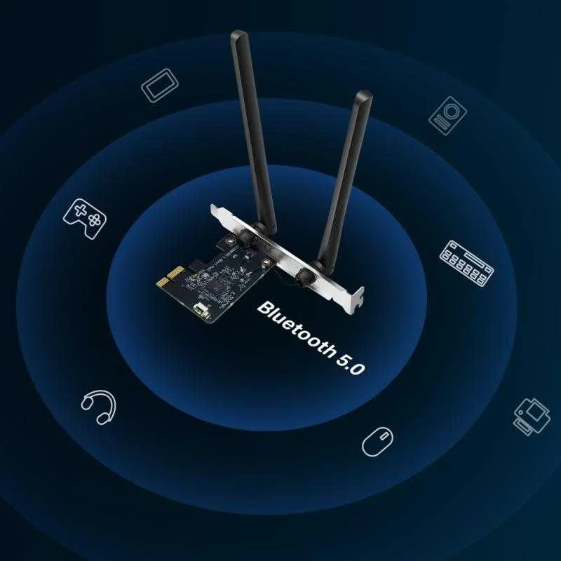 MERCUSYS MA30E WiFi5 PCIe adapteris (AC1200,2,4GHz / 5GHz,Bluetooth5.0)