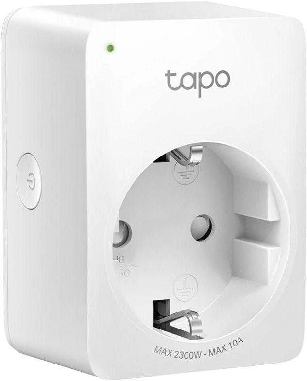 TP-LINK Tapo P100 (1 vnt. pakuotė) mini išmanusis „Wi-Fi“ lizdas, palaikomas „Alexa“ ir „Google Assistant“, 10A