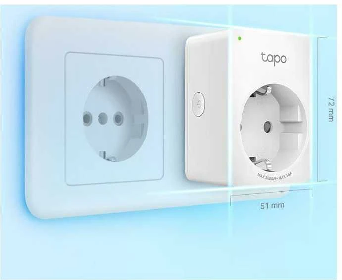 TP-Link Tapo P110(2-pack)(EU) išmanusis WiFi mini lizdas (3680W,16A,2.4GHz,BT)