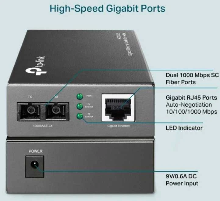 Media konverteris TP-Link / MC210CS