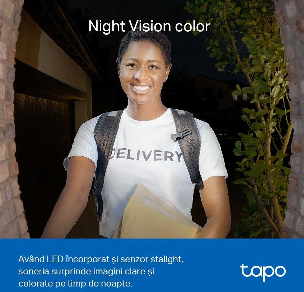 Ezviz TP-LINK | Tapo Smart Baterija Video Doorbell | Tapo D230S1