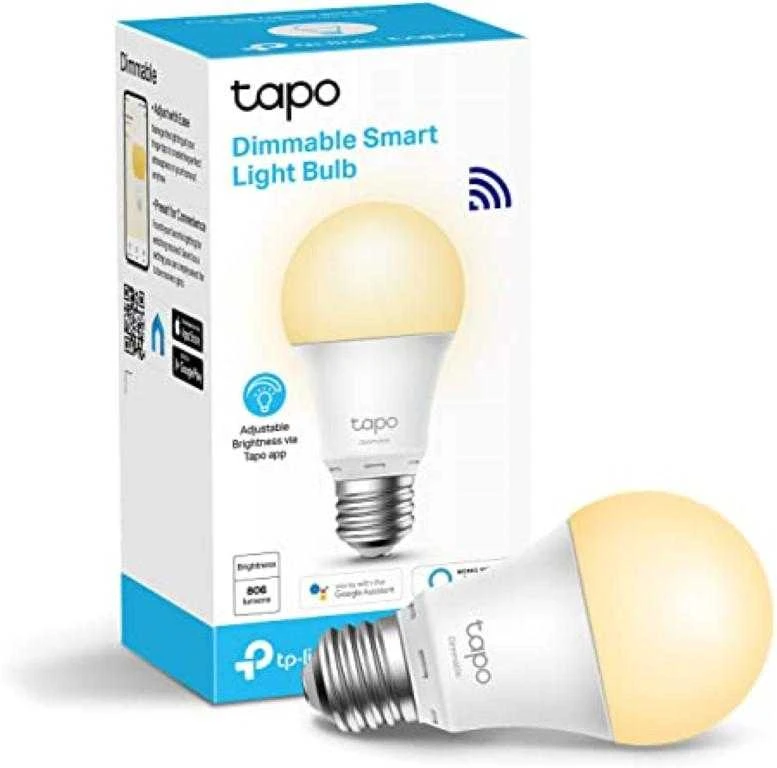 TP-LINK Smart Wi-Fi Light Bulb Dimmable 2.4GHz IEEE 802.11b/g/n E27 Base 220–240 V 50/60 Hz 806 lm 8.7W