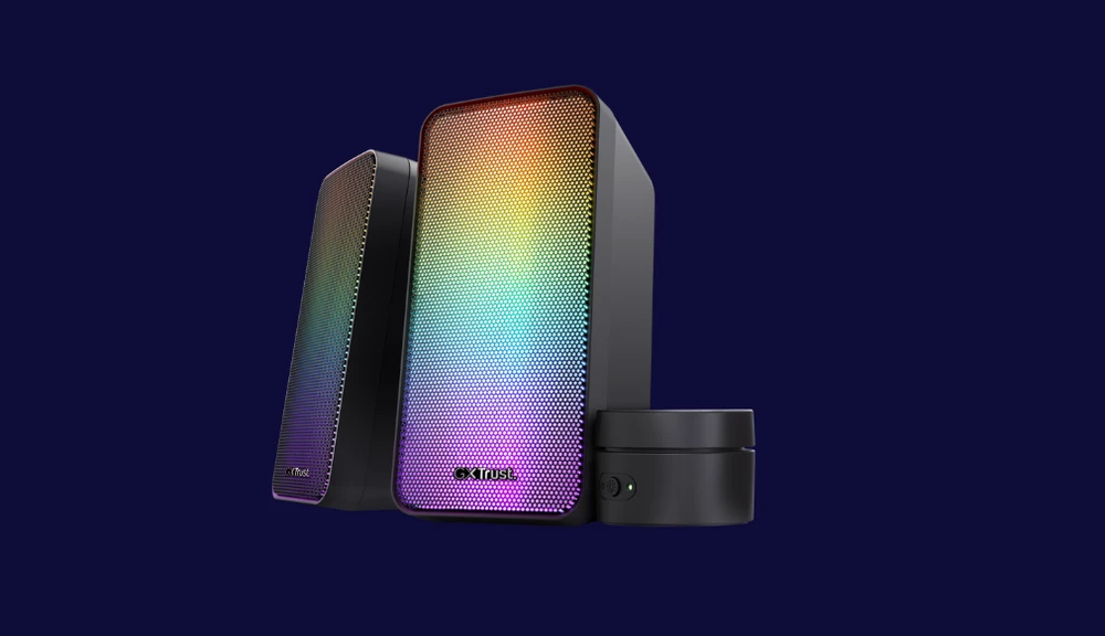 Kompiuterio kolonėlės TRUST GXT 611 Wezz RGB Illuminated 2.1 kolonėlės