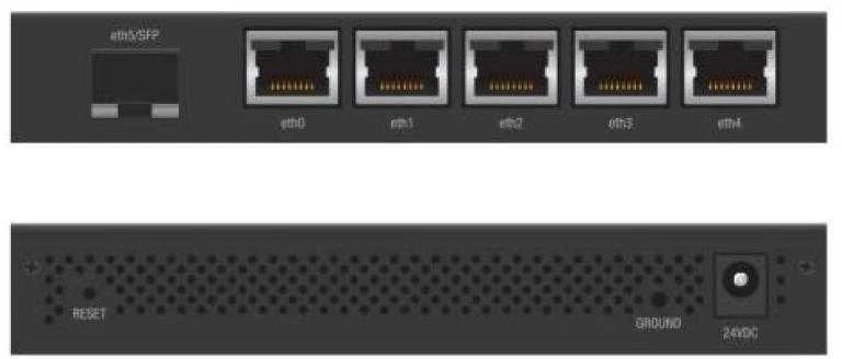 Maršrutizatorius „Ubiquiti EdgeRouter X“, 5 prievadai, SFP, gigabito, pasyvus PoE, Juodas ER-X-SFP / UBI-ER-X-SFP