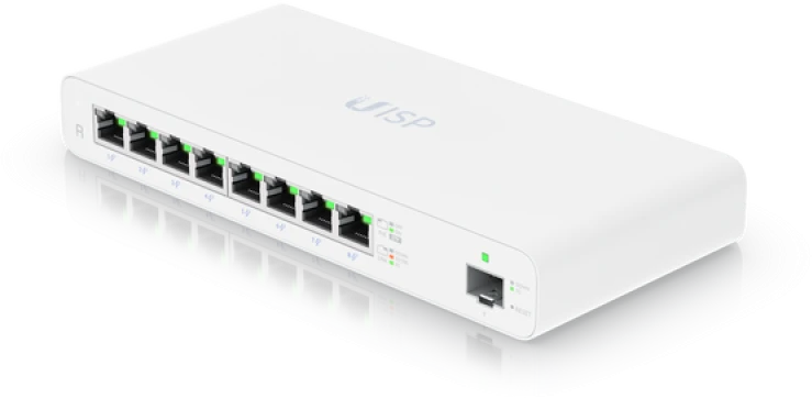 UBIQUITI UISP-R-EU Maršrutizatorius MicroPoP 8x RJ45 1000Mb/s 1x SFP 110W