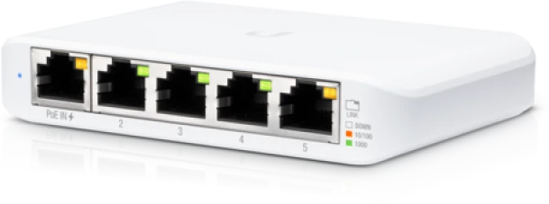 Šakotuvas UBIQUITI USW-Flex-Mini-3 jungiklis UniFi 5x RJ45 1000Mb/s 1x PoE 3 pakuotėse