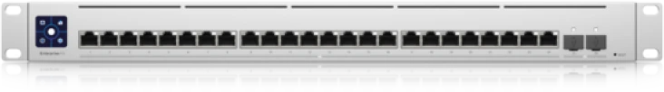 Ubiquiti | Unifi komutatorius | USW-EnterpriseXG-24 | Valdomas L3 | Montuojamas į lentyną | Gigabito Ethernet (varinis) jungčių kiekis: 24 | SFP+ jungčių kiekis: 2x 25G SFP | Maitinimo šaltinio tipas: vidinis