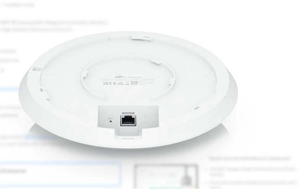 Maršrutizatorius Ubiquiti | Prieigos taškas | UniFi6 Enterprise | MU-MiMO Taip | Maitinimo šaltinis: UniFi PoE jungiklis. 48 V, 0,5 A PoE adapteris (pasirinktinai) | 12 mėn.