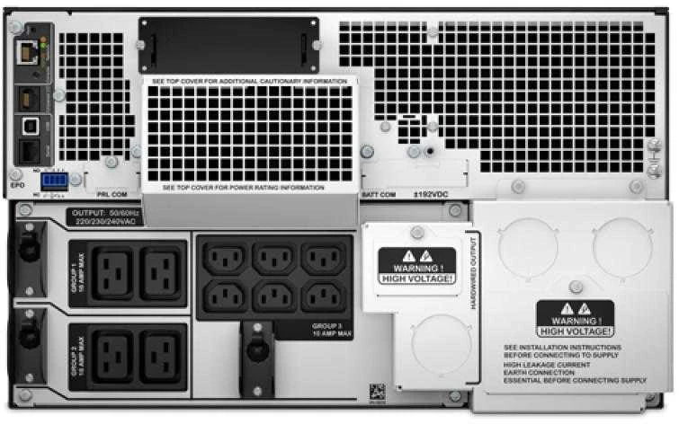 APC Smart-UPS On-Line Dviguba konversija (prisijungus) 10000 VA 10000 W 10 AC išvestis(ys / čių)