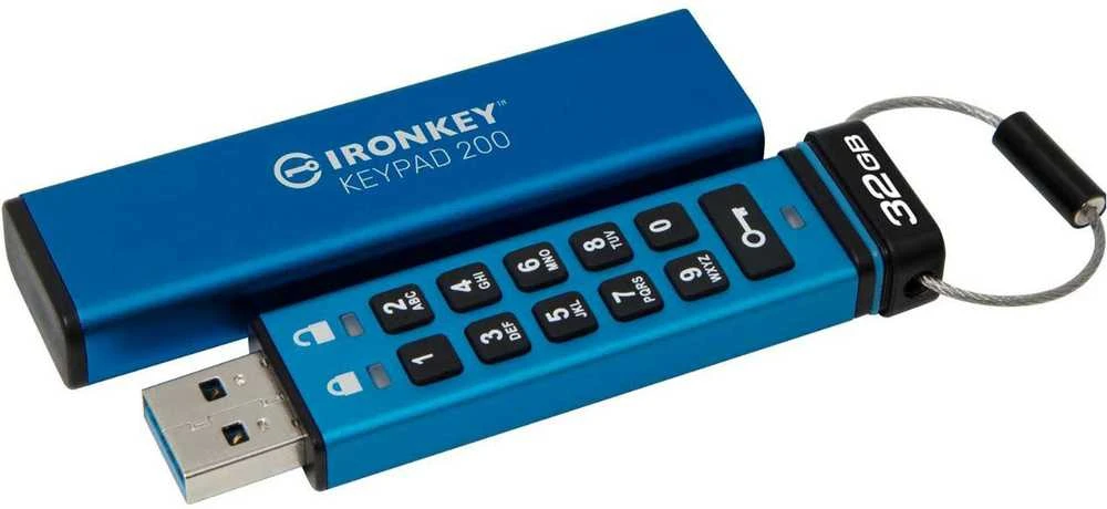 KINGSTON 32GB IRONKEY KEYPAD 200, FIPS 140-3 LVL 3 (PENDING) AES-256 ENCRYPTED