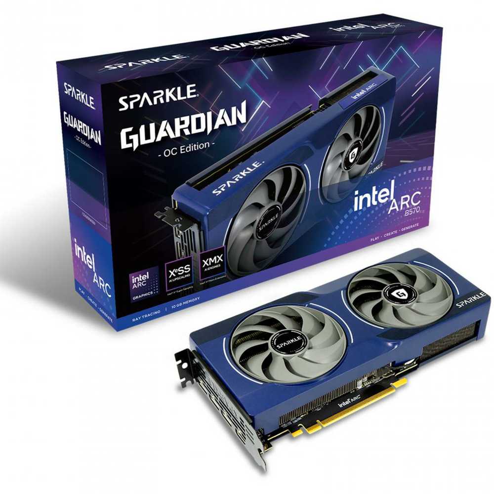 Vaizdo plokštė „Sparkle Technology Intel Arc B570 GUARDIAN OC“ 10 GB GDDR6