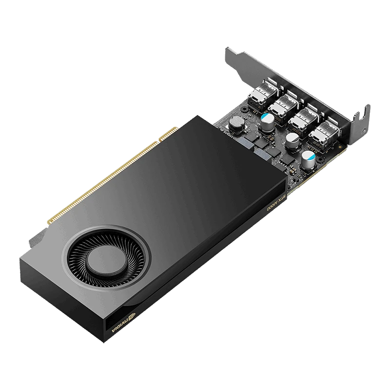 PNY NVIDIA A1000 8 GB LowProfile PCI-Express 4.0 x 16, LP8 GB GDDR6 128 bitų 4x Mini DP 1.4 diegimo vadovas, palaikymo vadovas 4x mDP į DP adapteris, 1x LP laikiklis"
