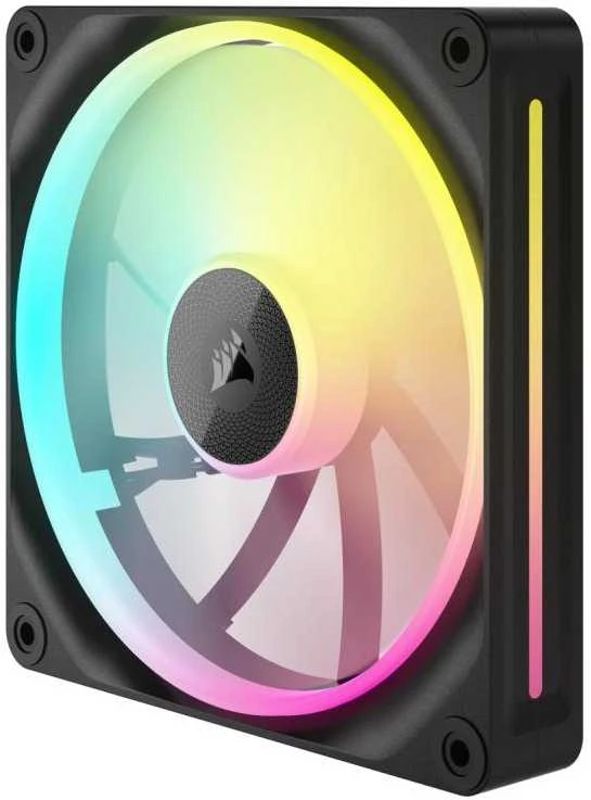 Corsair iCUE Link LX140 RGB, PWM korpuso ventiliatorius, 2er Pack – 140mm, juodos spalvos